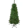 6' Pre-Lit Alberta Pine Slim Artificial Christmas Tree - Multi Lights