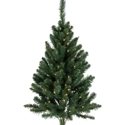 3' Pre-Lit Buffalo Fir Artificial Christmas Wall or Door Tree, Clear AlwaysLit Lights
