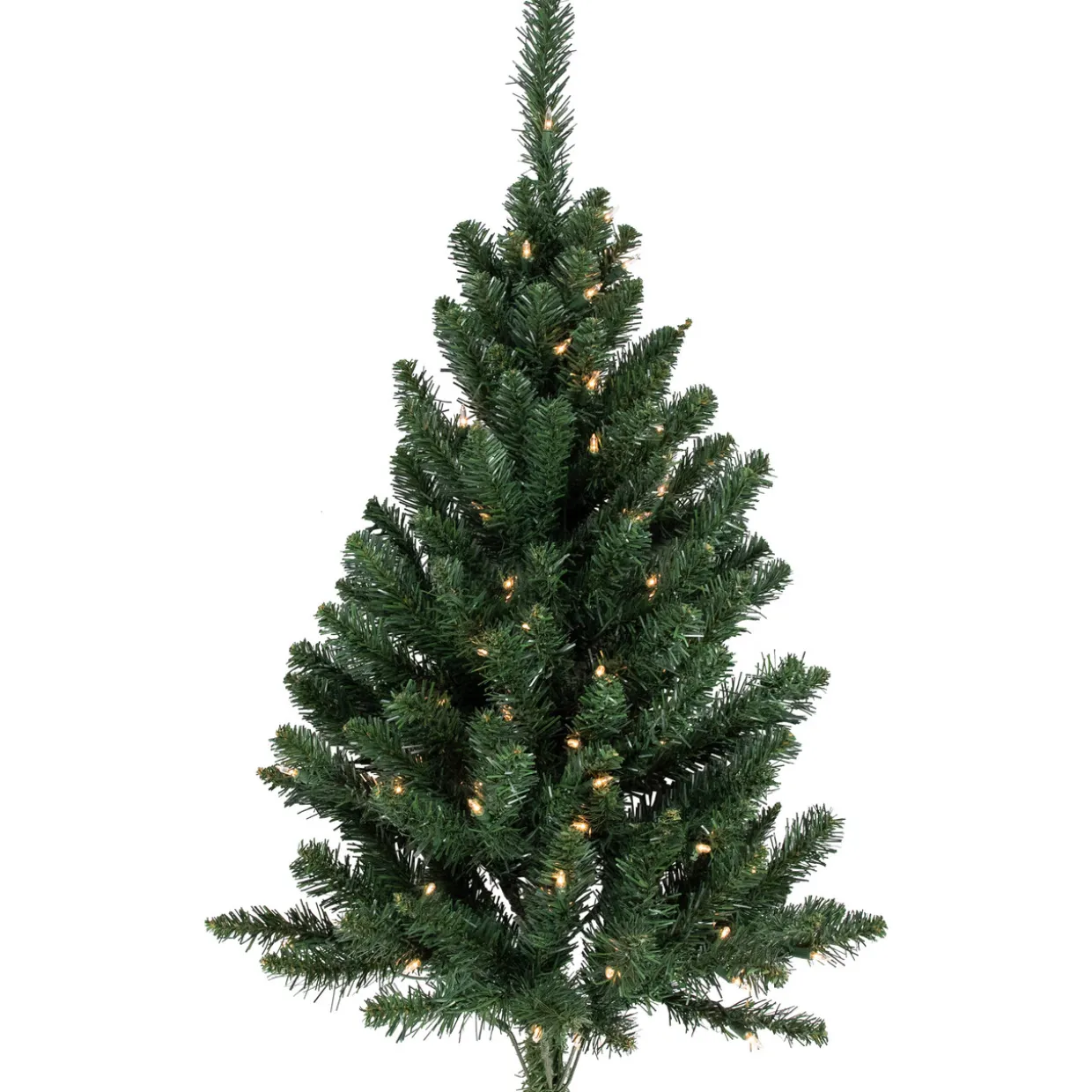 3' Pre-Lit Buffalo Fir Artificial Christmas Wall or Door Tree, Clear AlwaysLit Lights