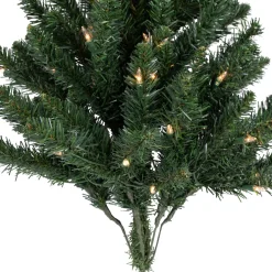 3' Pre-Lit Buffalo Fir Artificial Christmas Wall or Door Tree, Clear AlwaysLit Lights