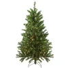4' Pre-Lit Canadian Pine Medium Artificial Christmas Tree - Clear Lights