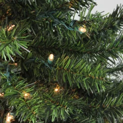 4' Pre-Lit Canadian Pine Medium Artificial Christmas Tree - Clear Lights