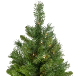 6.5' Pre-Lit Chatham Pine Artificial Christmas Tree, Clear Lights