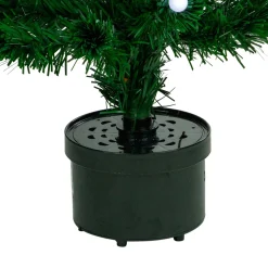 3' Pre-Lit Color Changing Fiber Optic Artificial Christmas Tree with Balls