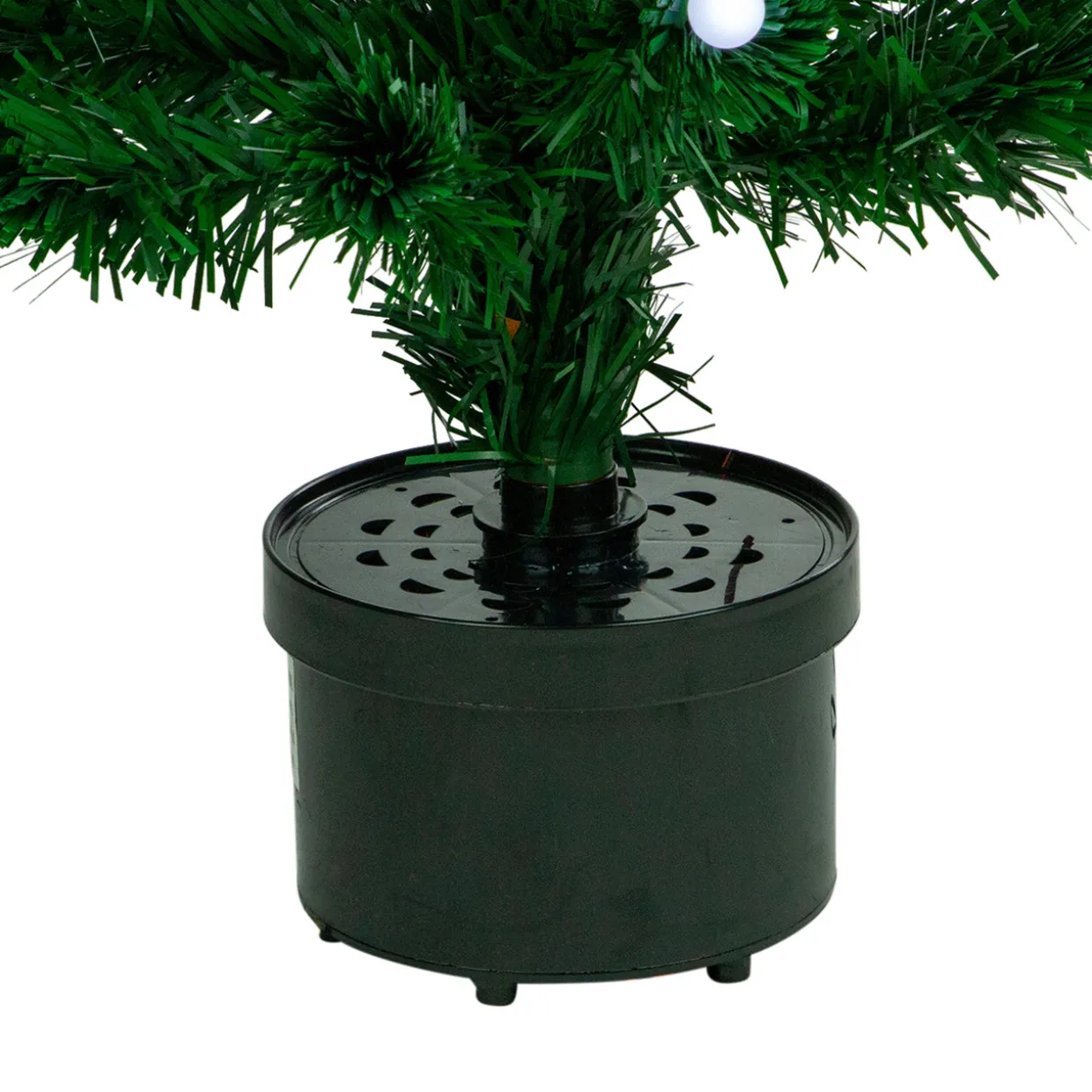 3' Pre-Lit Color Changing Fiber Optic Artificial Christmas Tree with Balls