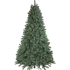 7.5' Pre-Lit Colorado Blue Spruce Artificial Christmas Tree, Clear Lights