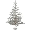 3' Pre-Lit Flocked Alpine Twig Artificial Christmas Tree - Warm White Lights
