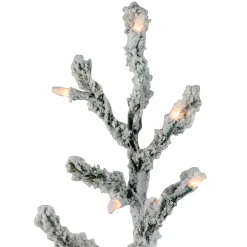 3' Pre-Lit Flocked Alpine Twig Artificial Christmas Tree - Warm White Lights