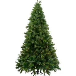 6.5' Pre-Lit Full Ashcroft Cashmere Pine Artificial Christmas Tree - Warm Clear LED Lights