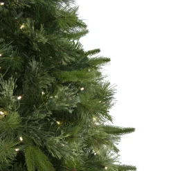 6.5' Pre-Lit Full Ashcroft Cashmere Pine Artificial Christmas Tree - Warm Clear LED Lights
