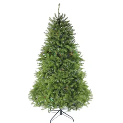 7.5' Pre-Lit Full Northern Pine Artificial Christmas Tree - Multicolor LED Lights