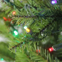 7.5' Pre-Lit Full Northern Pine Artificial Christmas Tree - Multicolor LED Lights