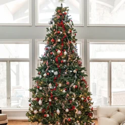 9' Pre-Lit Full Northern Pine Artificial Christmas Tree, Clear Lights