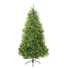 9' Pre-Lit Full Northern Pine Artificial Christmas Tree, Clear Lights