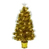 3' Pre-Lit Gold Fiber Optic Artificial Christmas Tree, White Lights
