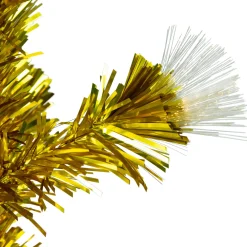 3' Pre-Lit Gold Fiber Optic Artificial Christmas Tree, White Lights