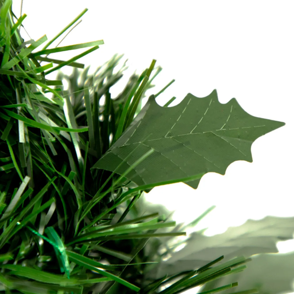 6' Pre-Lit Green Holly Leaf Pop-Up Artificial Christmas Tree - Clear Lights