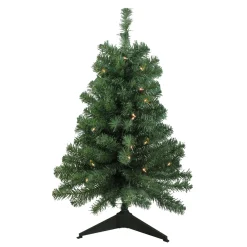 3' Pre-Lit Green Medium Blackwater Fir Artificial Christmas Tree - Clear Lights