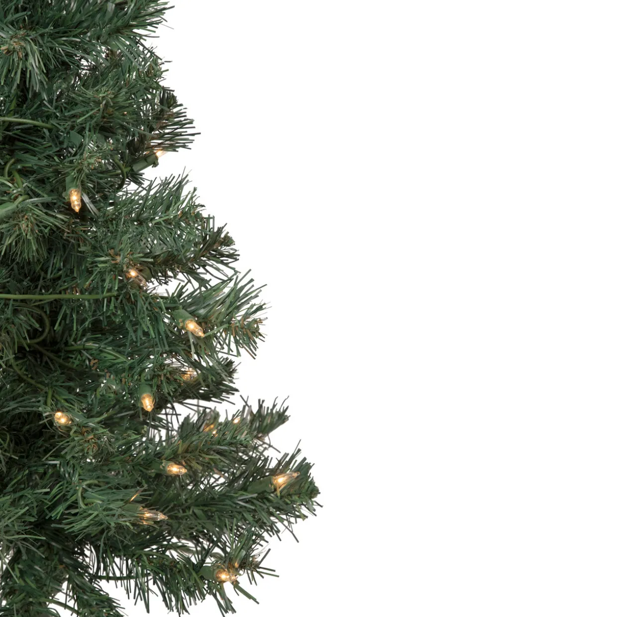 3' Pre-Lit Green Medium Blackwater Fir Artificial Christmas Tree - Clear Lights