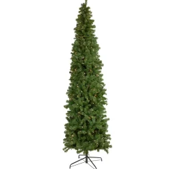7.5' Pre-Lit Hazelton Spruce Pencil Artificial Christmas Tree, Clear Lights