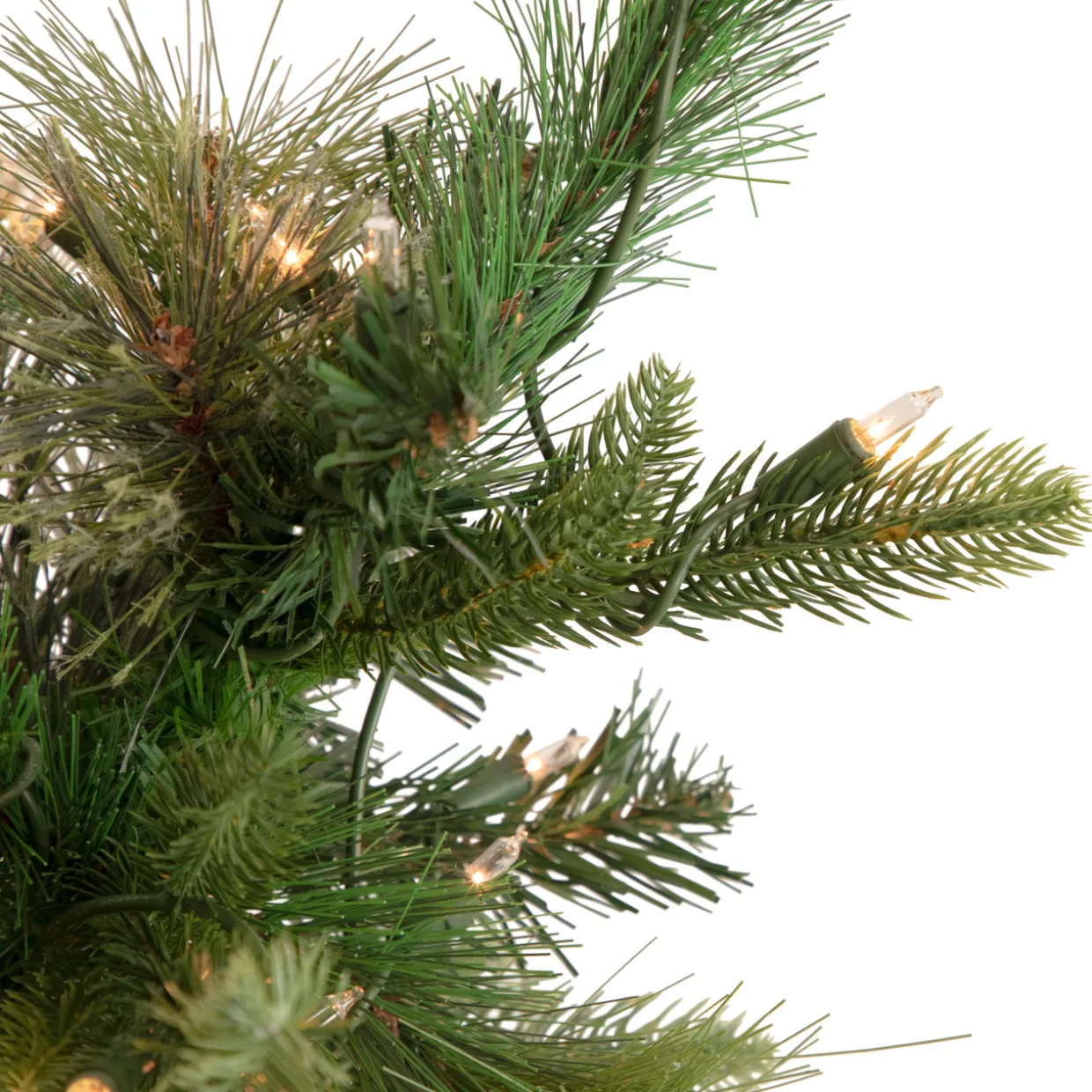 3' Pre-Lit Kingston Cashmere Pine Full Artificial Christmas Tree, Clear Lights