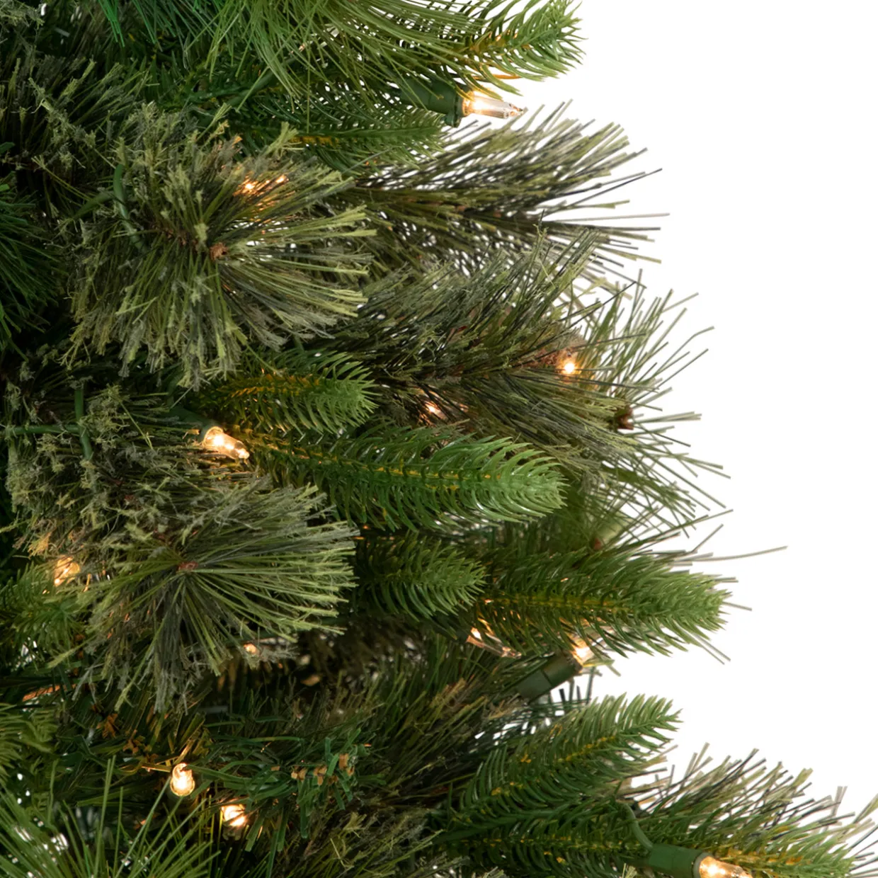 3' Pre-Lit Kingston Cashmere Pine Full Artificial Christmas Tree, Clear Lights