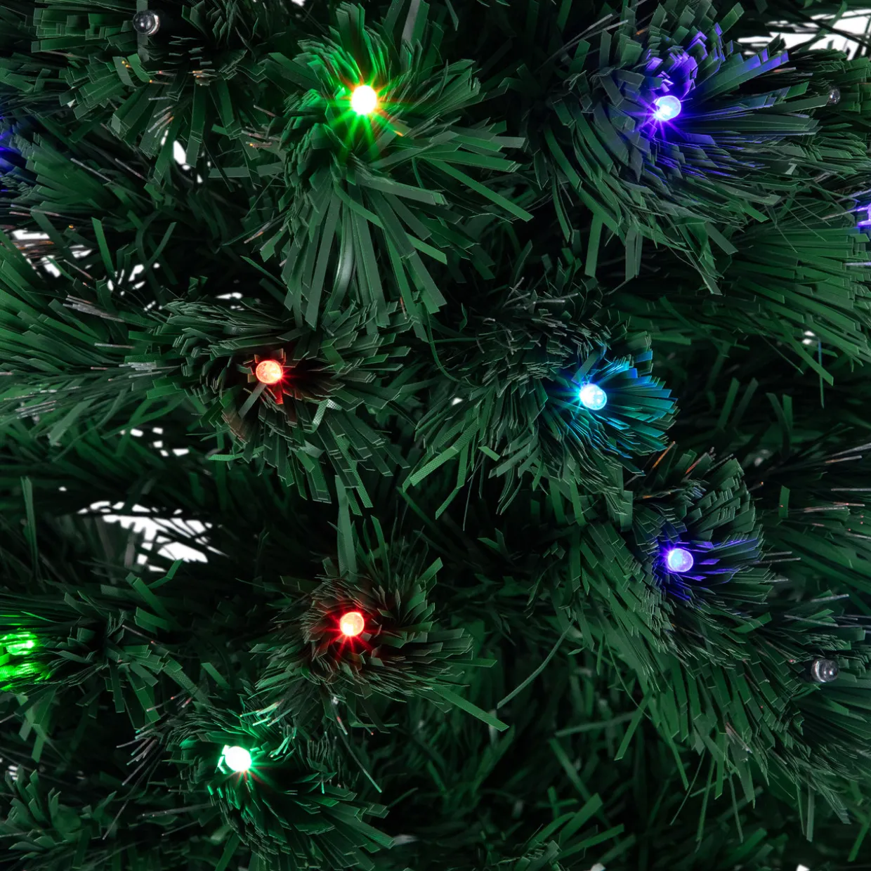 4' Pre-Lit LED Fiber Optic Artificial Christmas Tree with Color Changing Stars