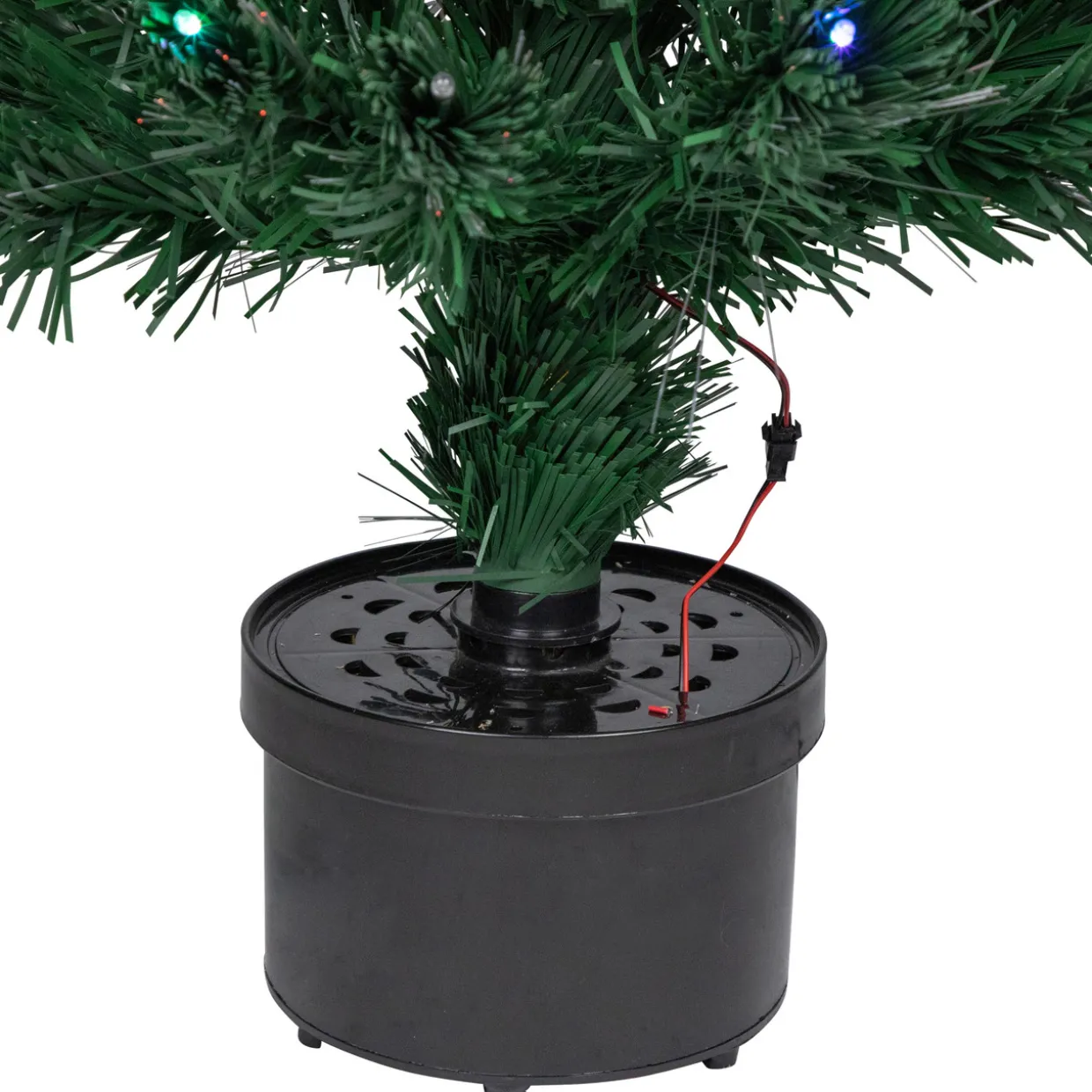 4' Pre-Lit LED Fiber Optic Artificial Christmas Tree with Color Changing Stars