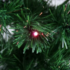 6' Pre-Lit LED Fiber Optic Color Changing Christmas Tree with Star Tree Topper