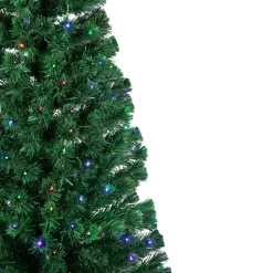 6' Pre-Lit LED Fiber Optic Color Changing Christmas Tree with Star Tree Topper
