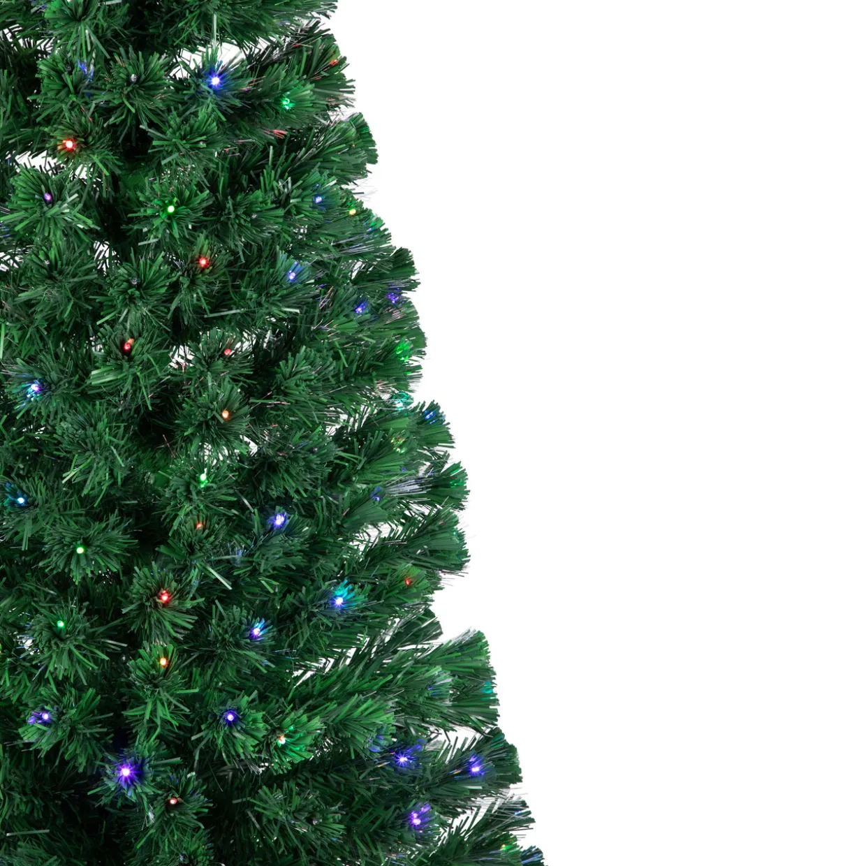 6' Pre-Lit LED Fiber Optic Color Changing Christmas Tree with Star Tree Topper
