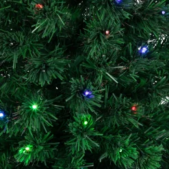 6' Pre-Lit LED Fiber Optic Color Changing Christmas Tree with Star Tree Topper