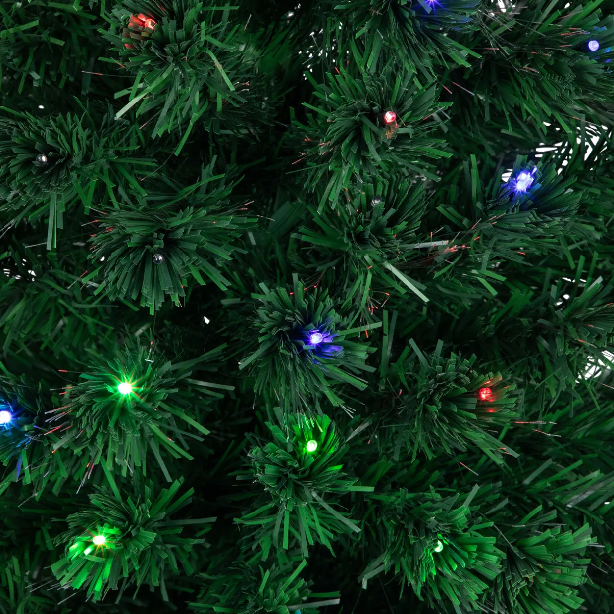 6' Pre-Lit LED Fiber Optic Color Changing Christmas Tree with Star Tree Topper