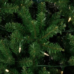 7.5' Pre-Lit Manchester Pine Instant Connect Artificial Christmas Tree, Dual LED Lights