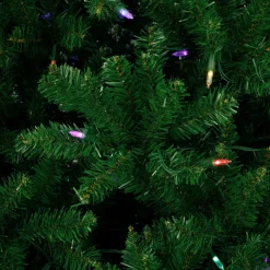 7.5' Pre-Lit Manchester Pine Instant Connect Artificial Christmas Tree, Dual LED Lights