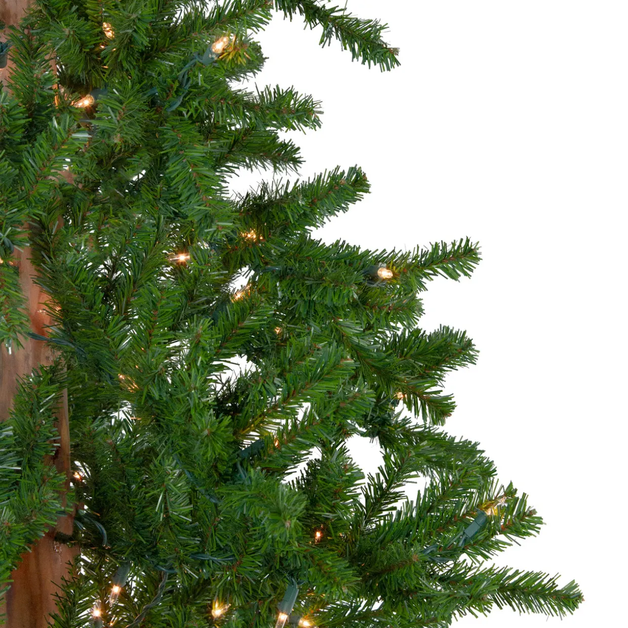 7' Pre-Lit Medium Alpine Artificial Christmas Tree, Clear Lights