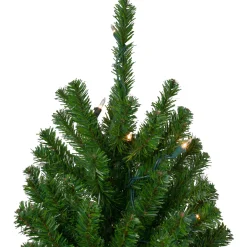 7' Pre-Lit Medium Alpine Artificial Christmas Tree, Clear Lights