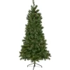 6.5' Pre-Lit Medium Beaver Pine Artificial Christmas Wall Tree, Clear Lights