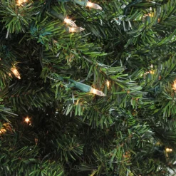 5' Pre-Lit Medium Canadian Pine Artificial Christmas Tree, Clear Lights