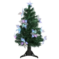 3' Pre-Lit Medium Fiber Optic Floral Artificial Christmas Tree - Multi-Color Lights