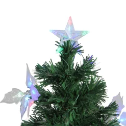 3' Pre-Lit Medium Fiber Optic Floral Artificial Christmas Tree - Multi-Color Lights