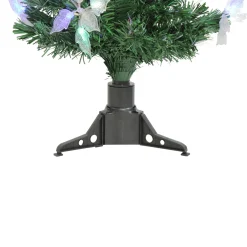 3' Pre-Lit Medium Fiber Optic Floral Artificial Christmas Tree - Multi-Color Lights