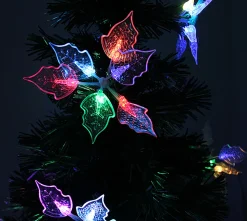 3' Pre-Lit Medium Fiber Optic Floral Artificial Christmas Tree - Multi-Color Lights