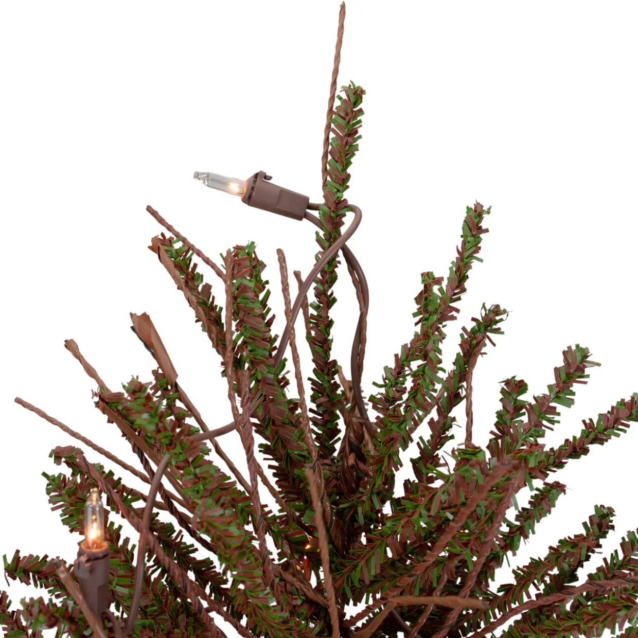 2' Pre-Lit Medium Potted Warsaw Twig Artificial Christmas Tree - Clear Lights