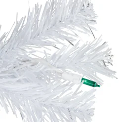 3' Pre-Lit Medium White Pine Artificial Christmas Tree - Green Lights