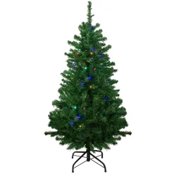 4' Pre-Lit Mixed Classic Pine Medium Artificial Christmas Tree - Multi LED Lights