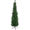 6' Pre-Lit Northern Balsam Fir Pencil Artificial Christmas Tree, Warm Clear LED Lights