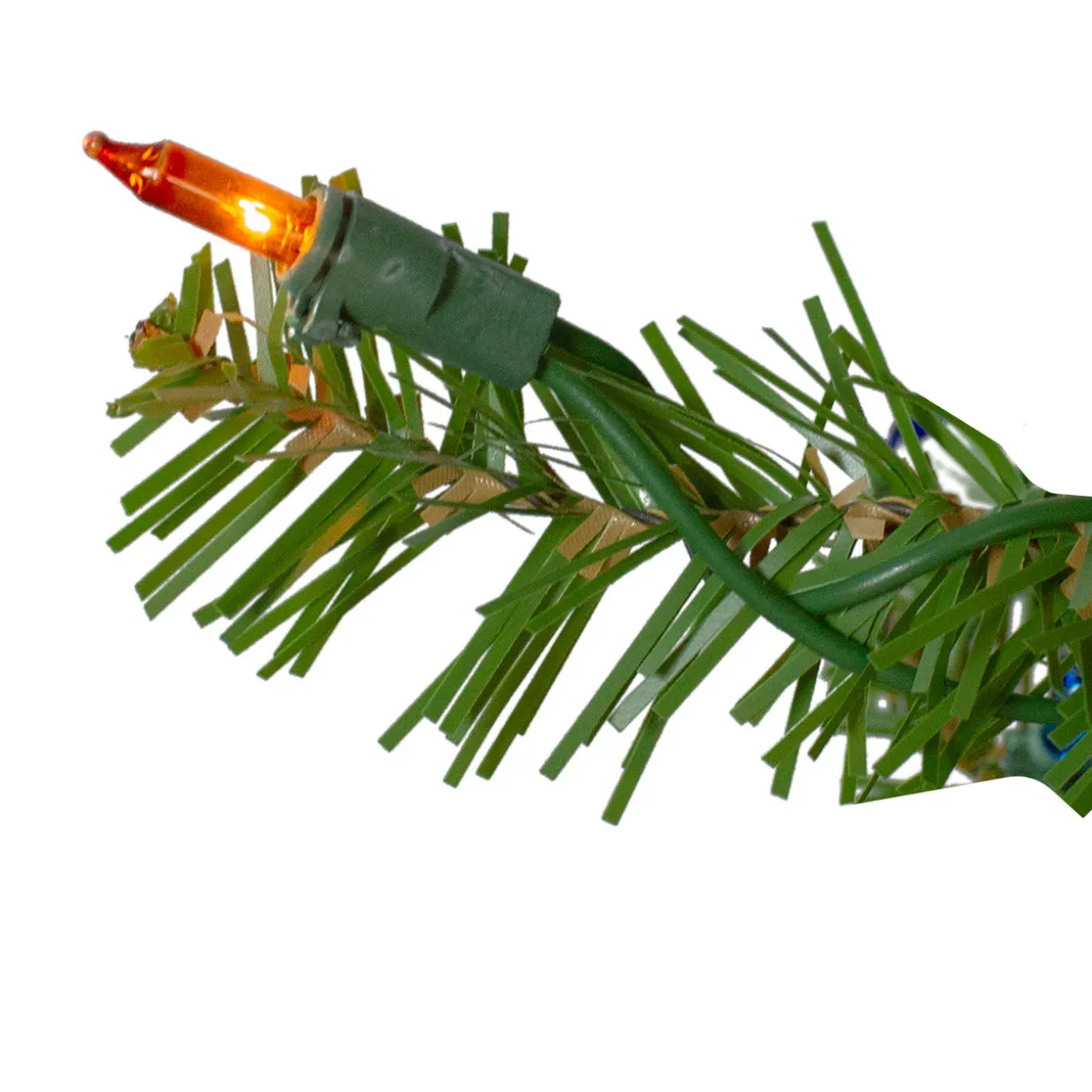 6.5' Pre-Lit Northern Pine Full Artificial Christmas Tree - Multi-Color Lights