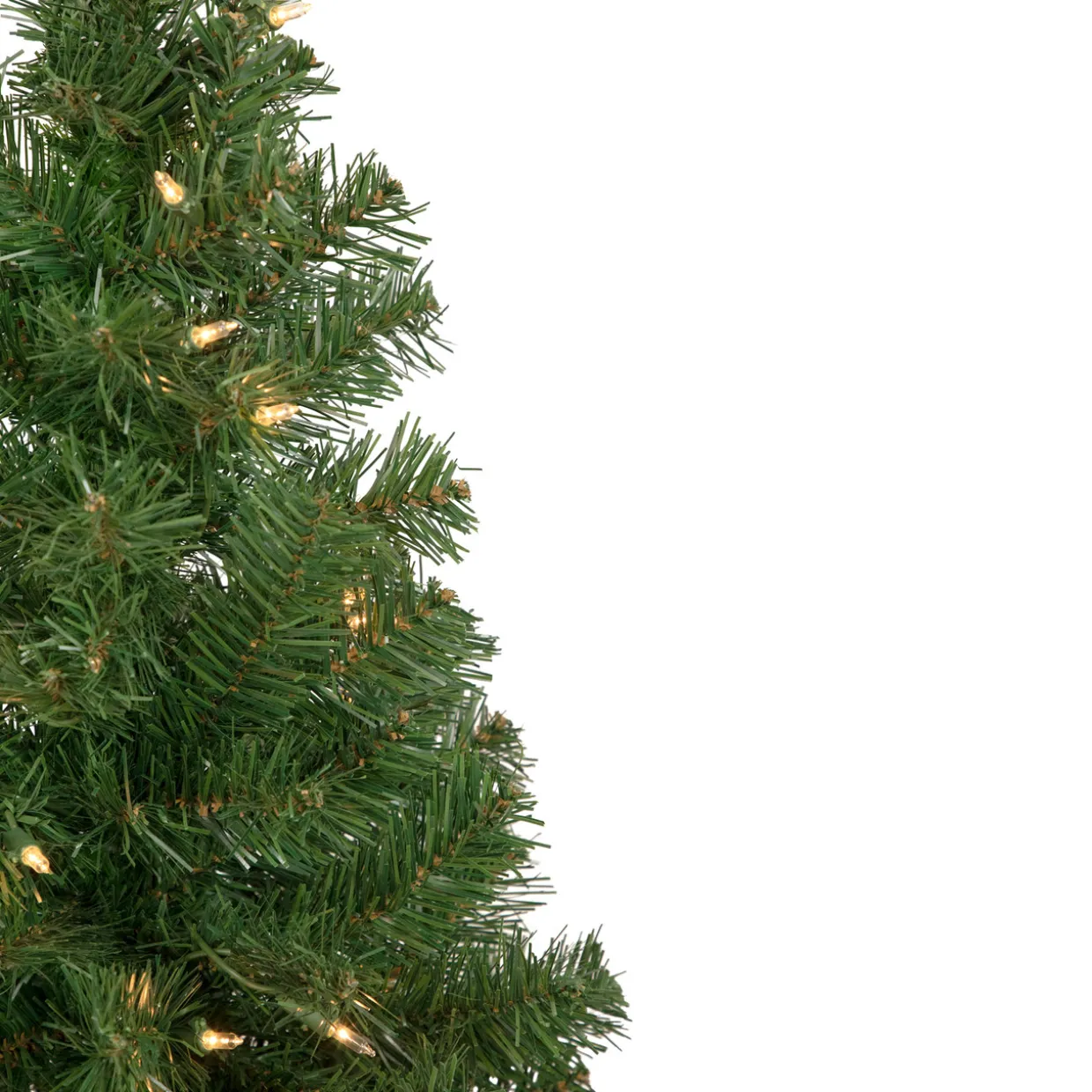3' Pre-Lit Oakridge Noble Fir Artificial Christmas Tree, Clear Lights