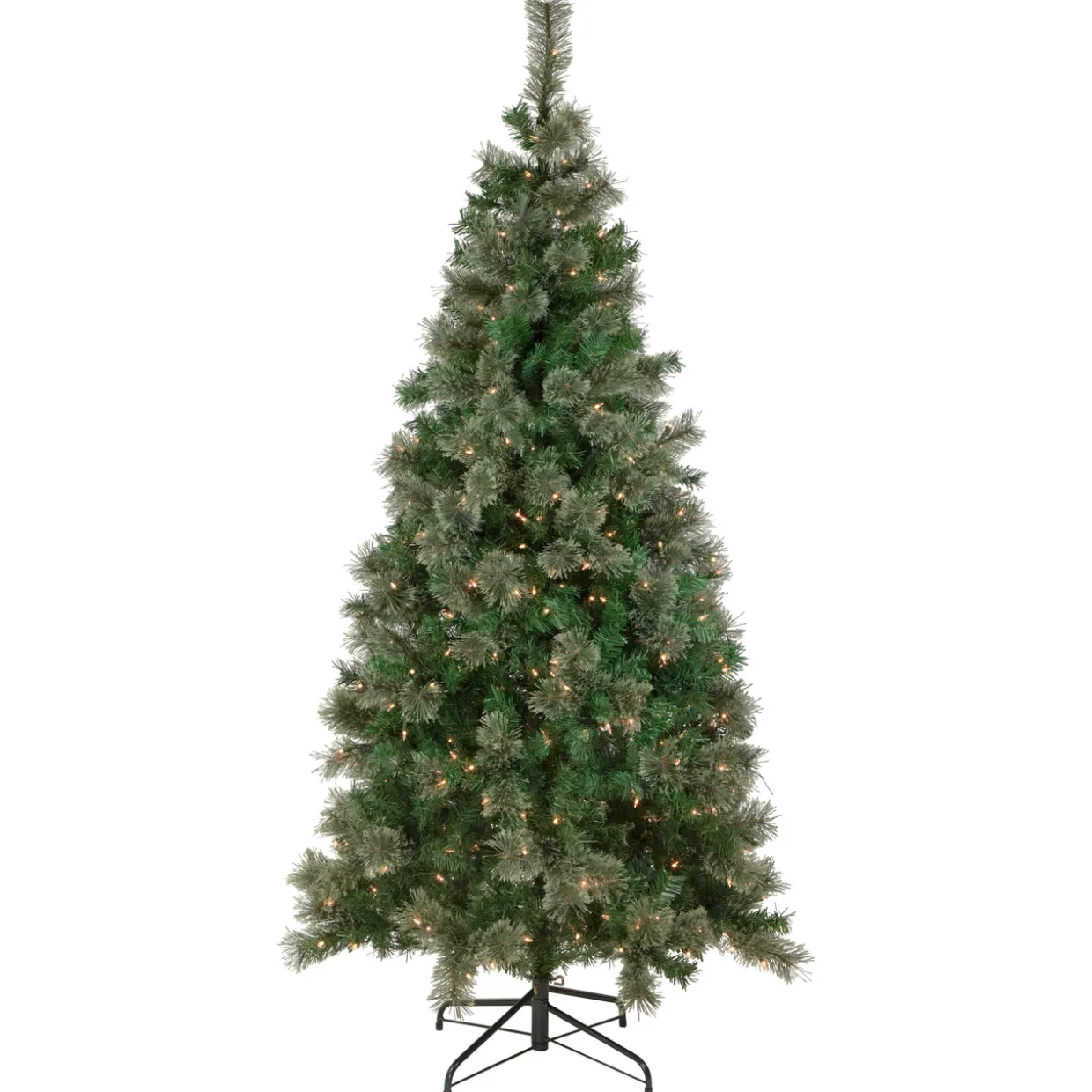 6.5' Pre-Lit Oregon Cashmere Pine Artificial Christmas Tree, Clear Lights